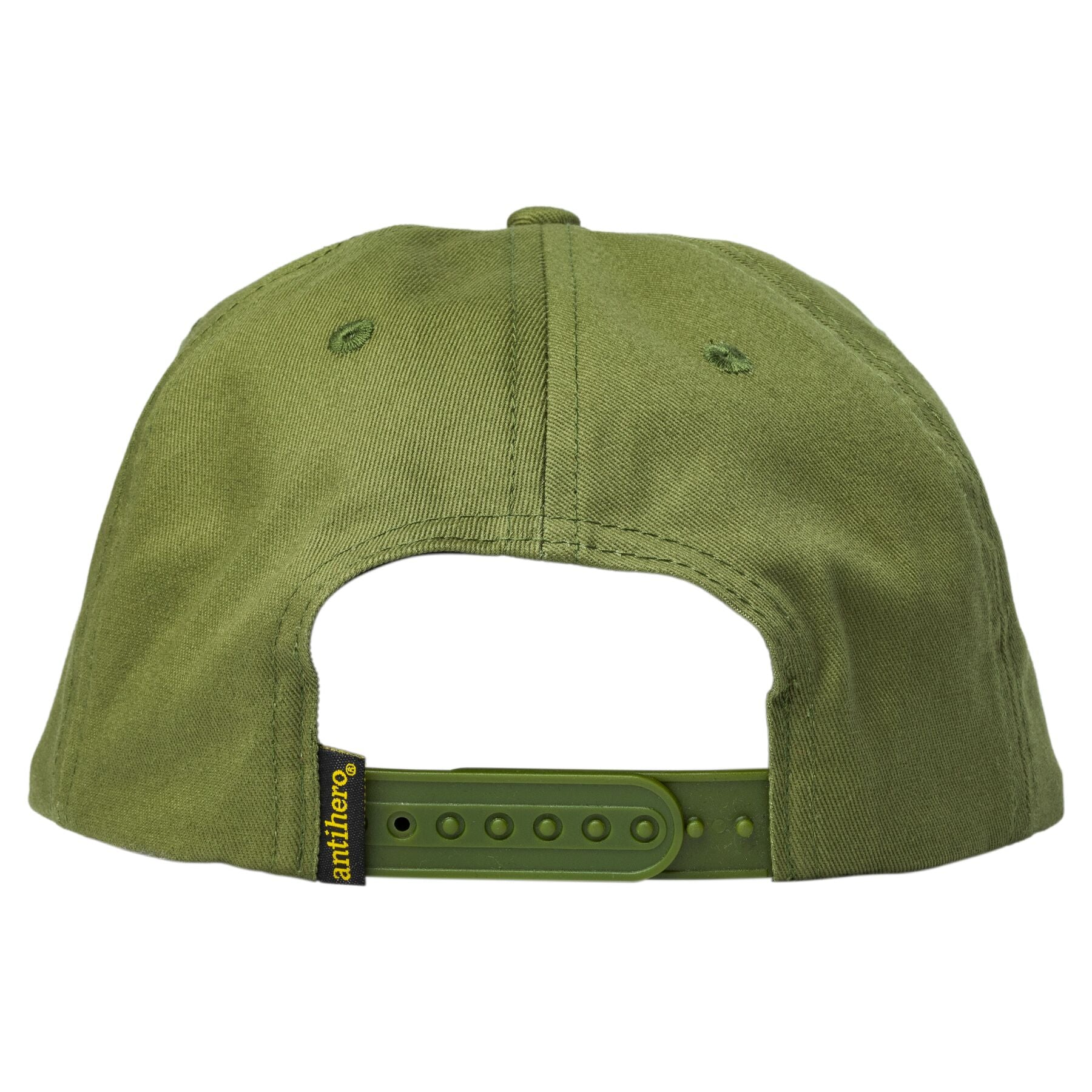 Antihero Basic Eagle Snapback Hat Olive/Yellow