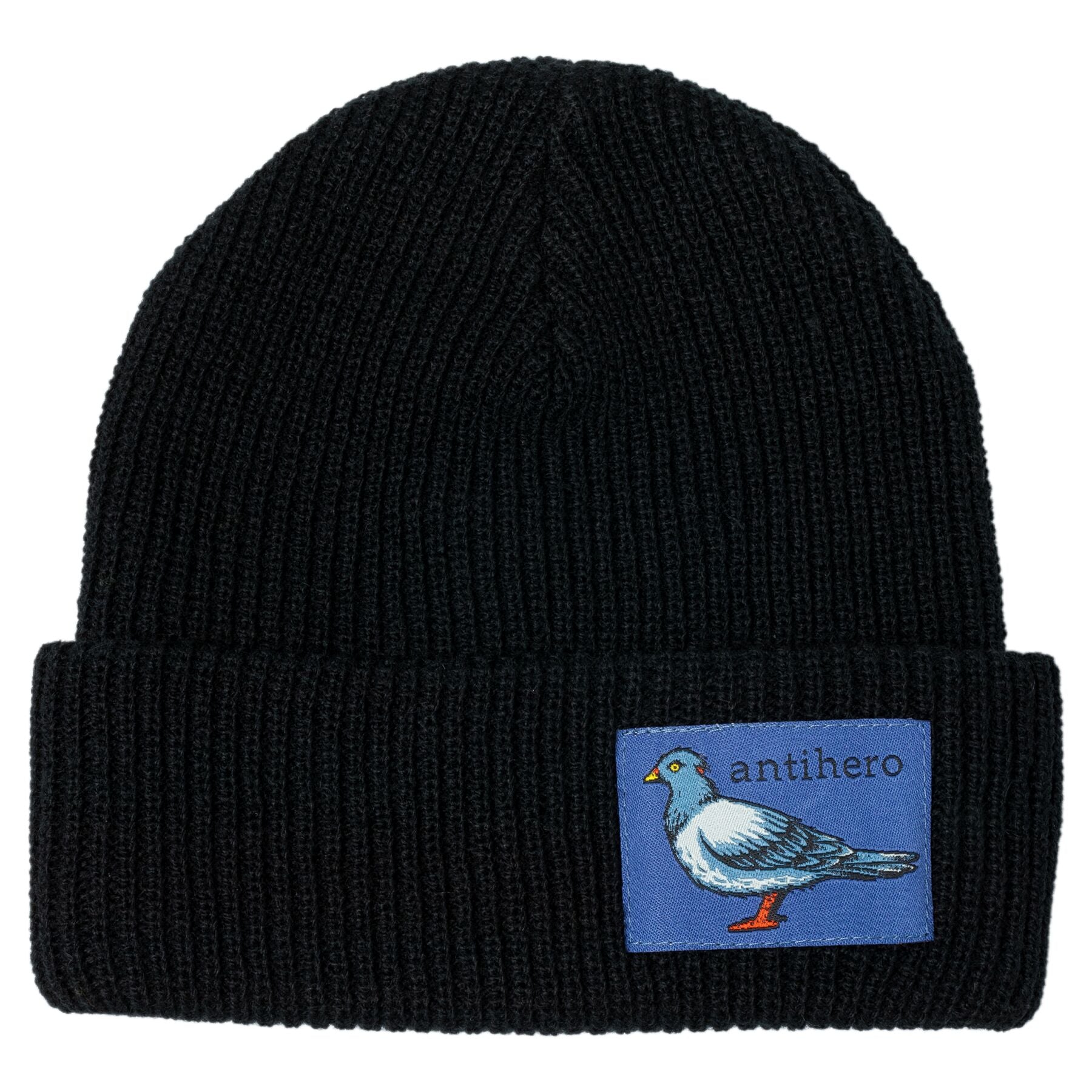 Antihero Lil Pigeon Label Cuff Beanie Black