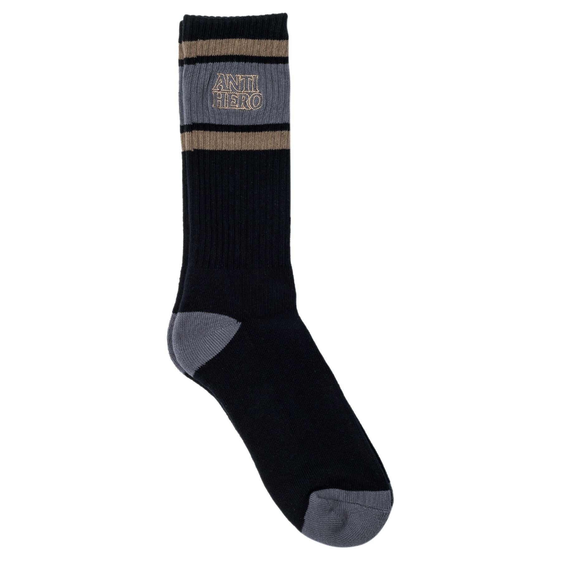 Antihero Blackhero Outline Emb Sock Black