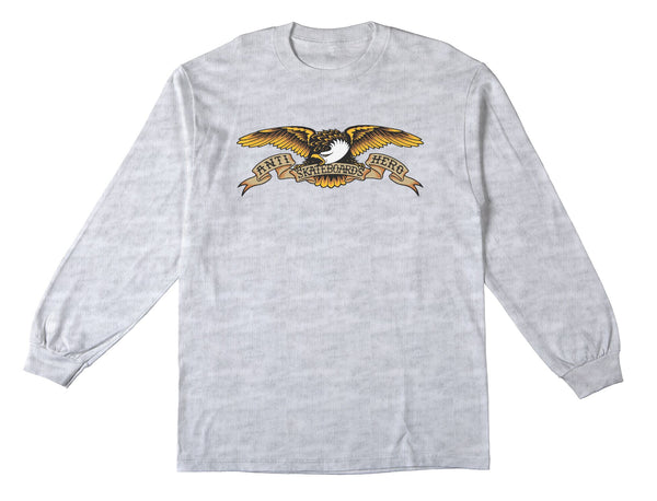 Antihero Eagle LS Tee Ash/Multi - Orchard Skateshop