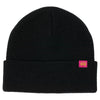 Krooked Eyes Cuff Beanie Black/Pink