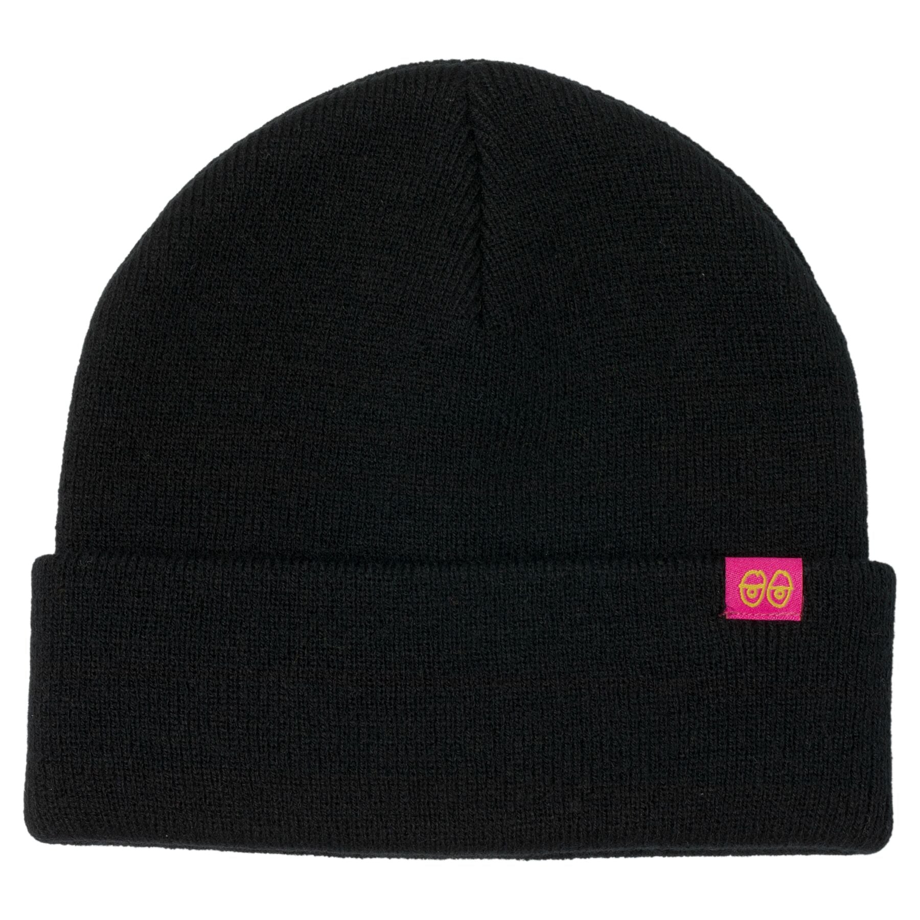 Krooked Eyes Cuff Beanie Black/Pink