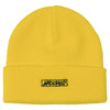 Krooked Moonsmile Script Cuff Beanie Yellow