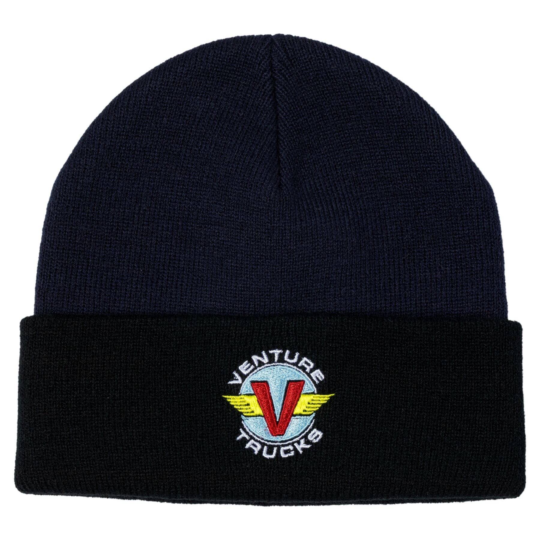 Venture Wings Cuff Beanie Navy/Black