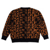 There Jacquard Knit Sweater Black