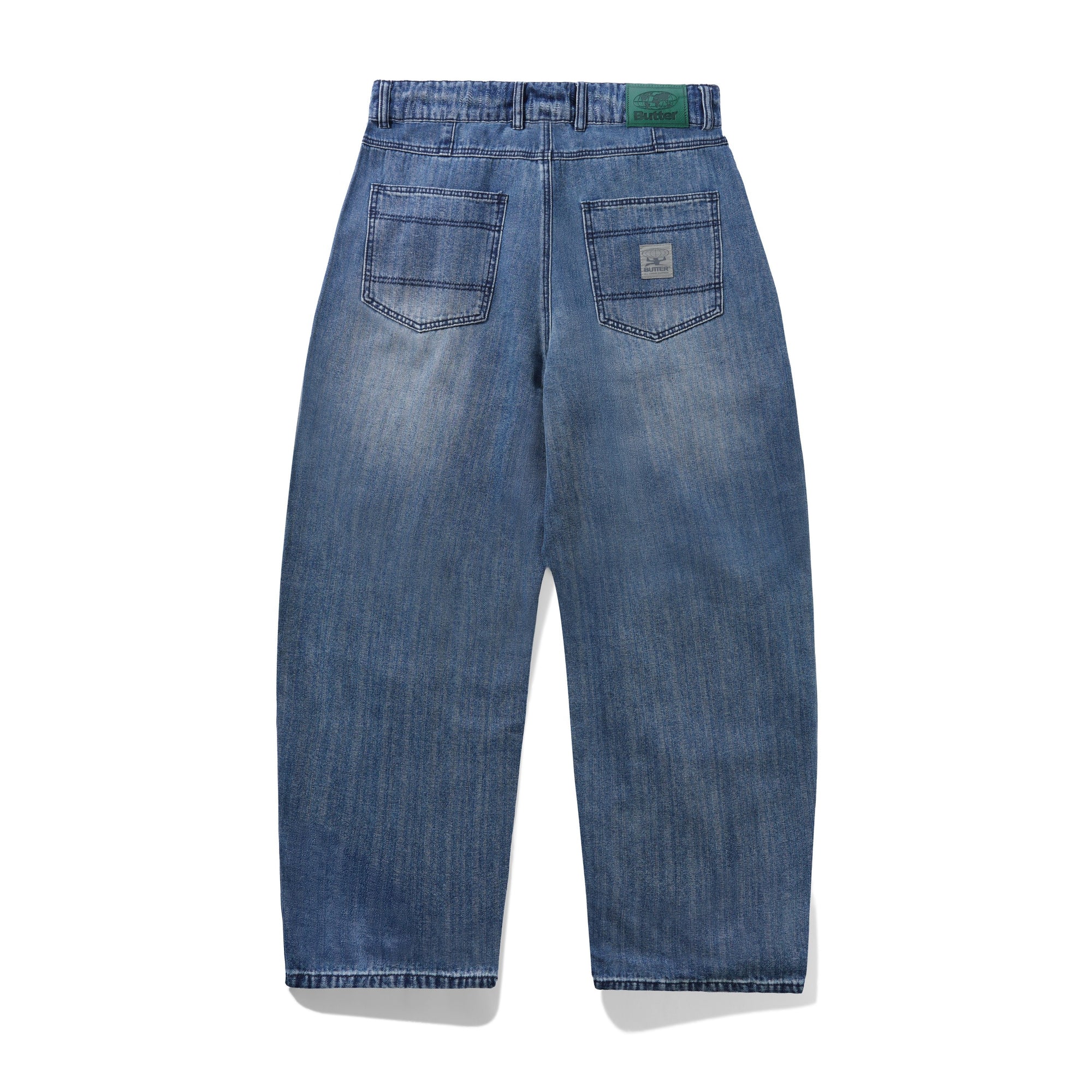 Butter Goods Wide Cut Denim Jeans Vertical Stripe