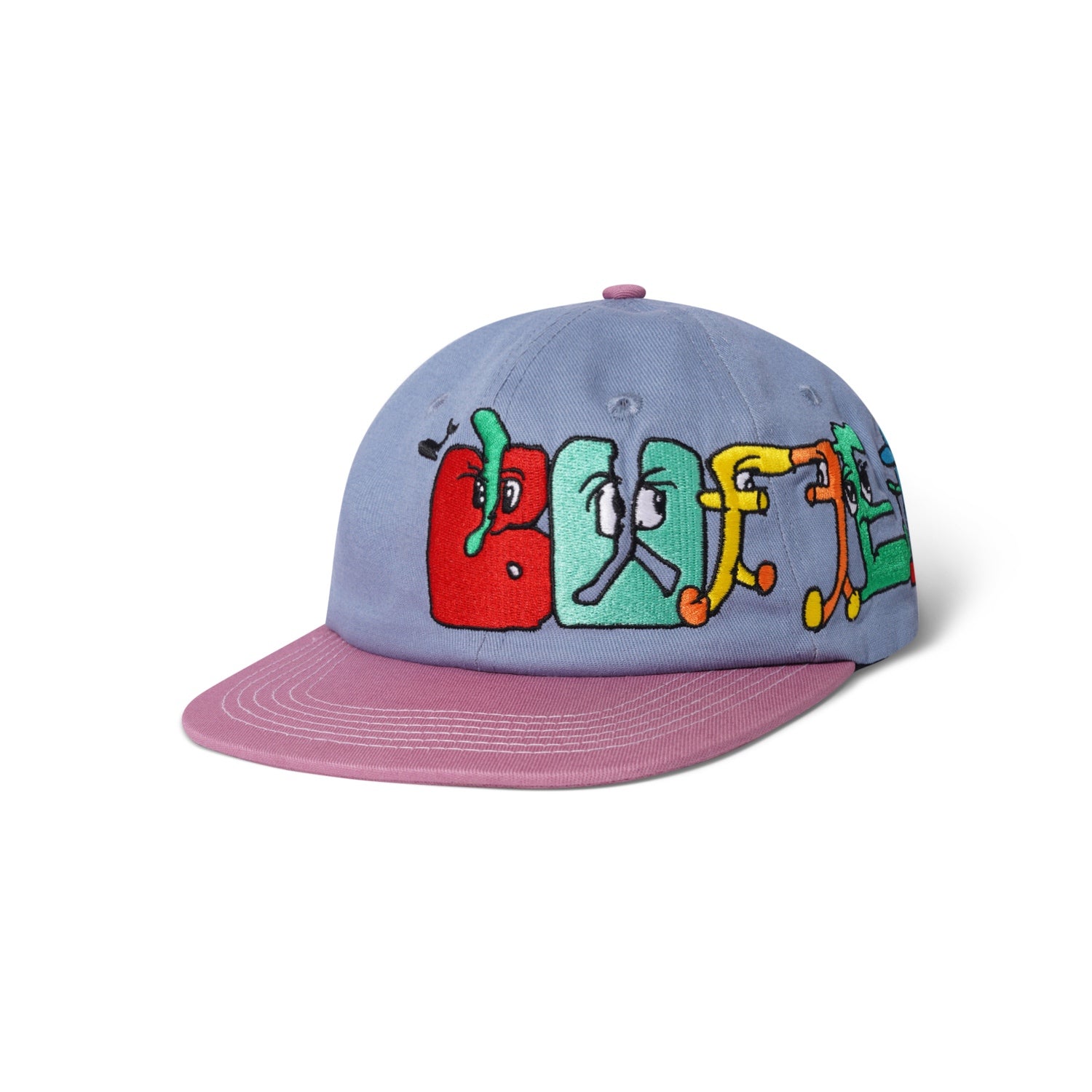 Butter Goods Zorched 6 Panel Cap Slate/Berry