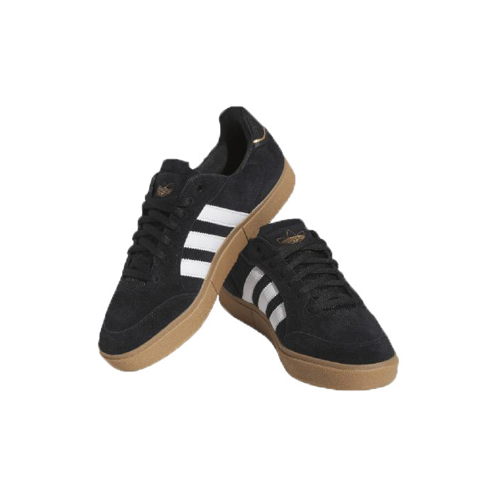 Black and white adidas with brown sole Outlet