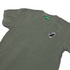 Orchard Embroidered Bird Logo Tee Moss Garment Dyed