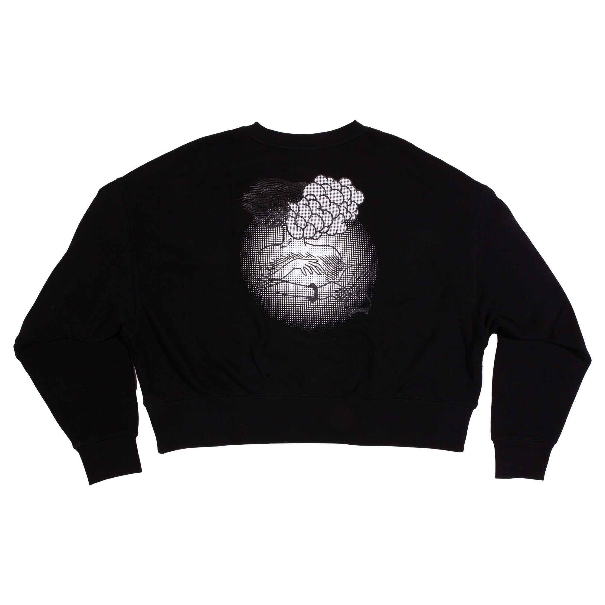 Orchard Mystifying Ghostface Boxy Crewneck Sweatshirt Black - Orchard