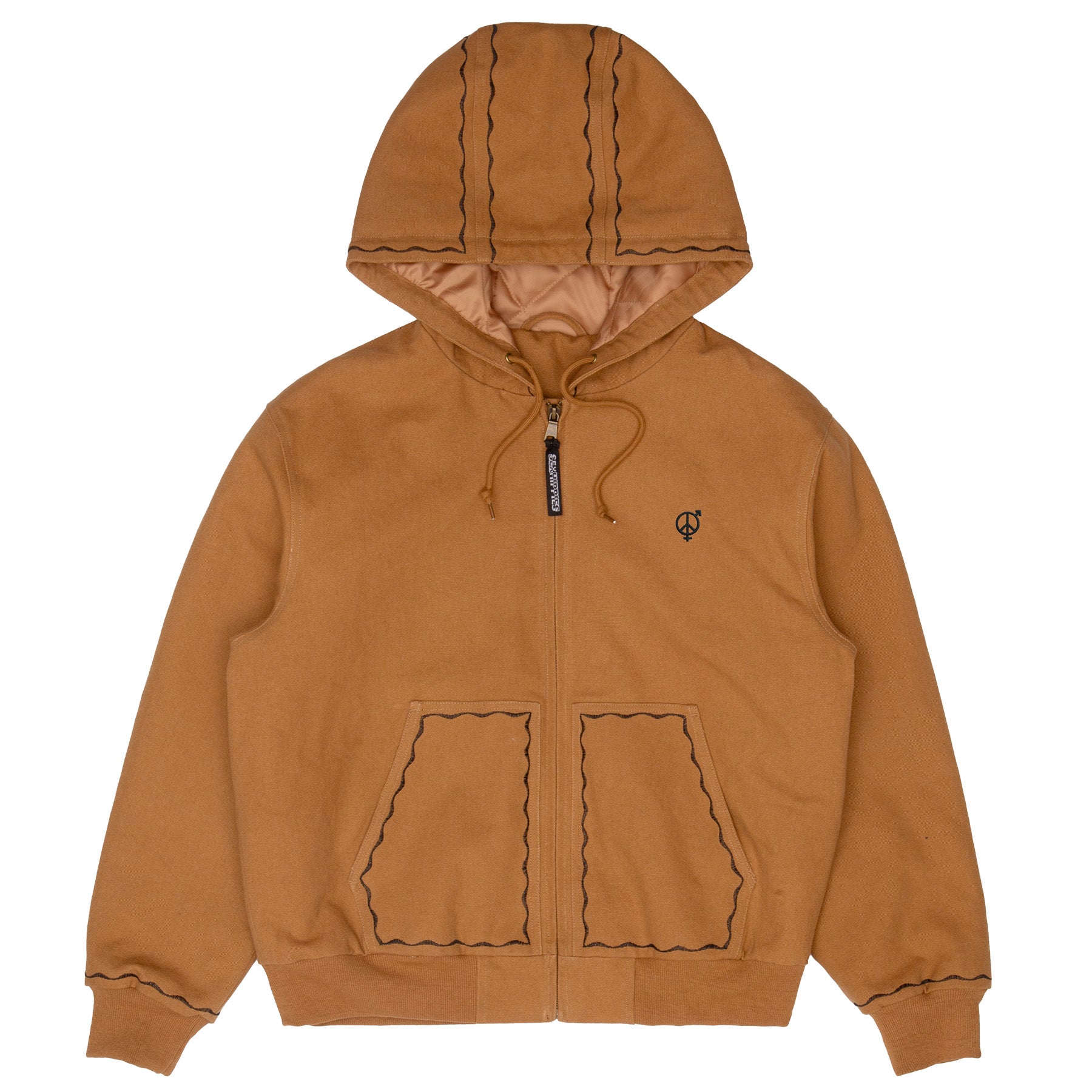 Sexhippies Welder's Stitch Canvas Jacket Brown - Orchard Skateshop