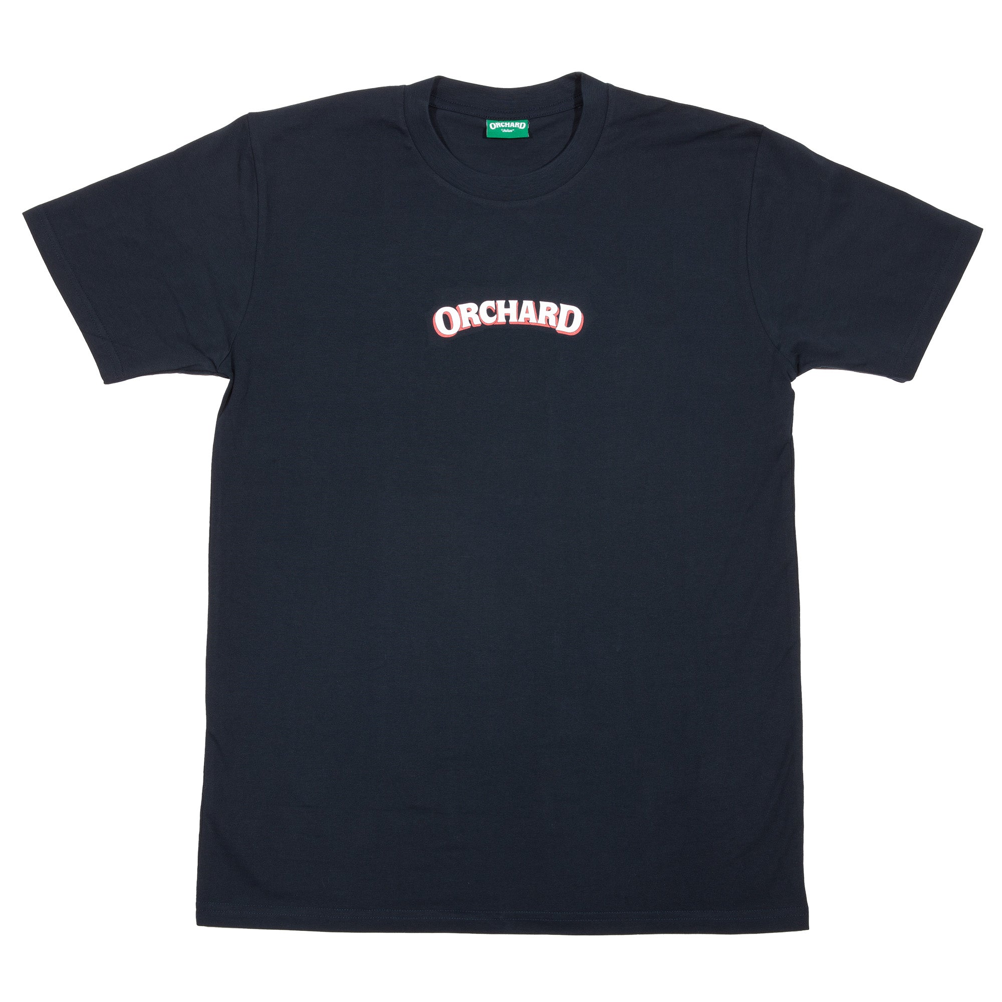 Orchard Text Shadow Tee Midnight/White/Red