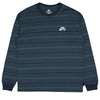 Nike SB Long-sleeve Striped T-Shirt Midnight Navy/Deep Jungle