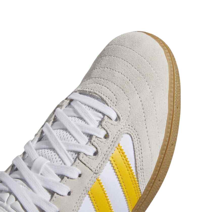 folleto Reciclar corriente Adidas Busenitz Crystal White/Preloved Yellow/Gum - Orchard Skateshop