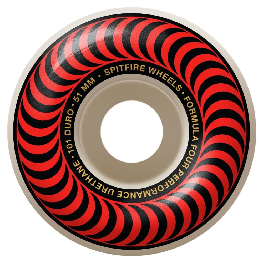 Spitfire Wheels Formula Four F4 Classic Red 101d 51mm