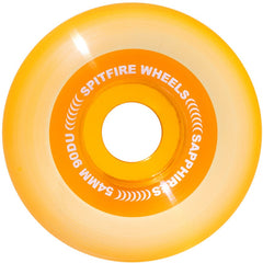 Spitfire Sapphire Clear Orange Wheels 90D 54mm - Orchard Skateshop