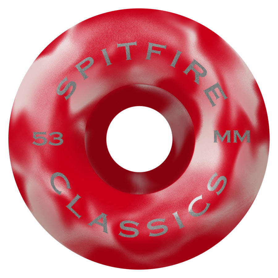Spitfire Wheels Classic Swirl Red/White 52mm 99a