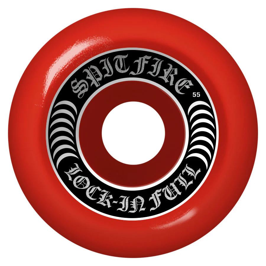Spitfire Wheels F4 Lock In Full Red 55mm 99a