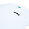 Orchard Embroidered Text Logo Tee White/Black