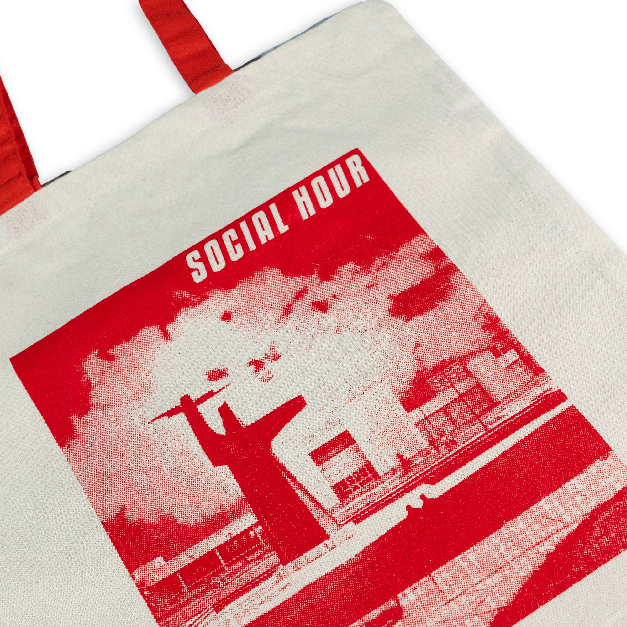 Social Hour SH Tote Natural/Red