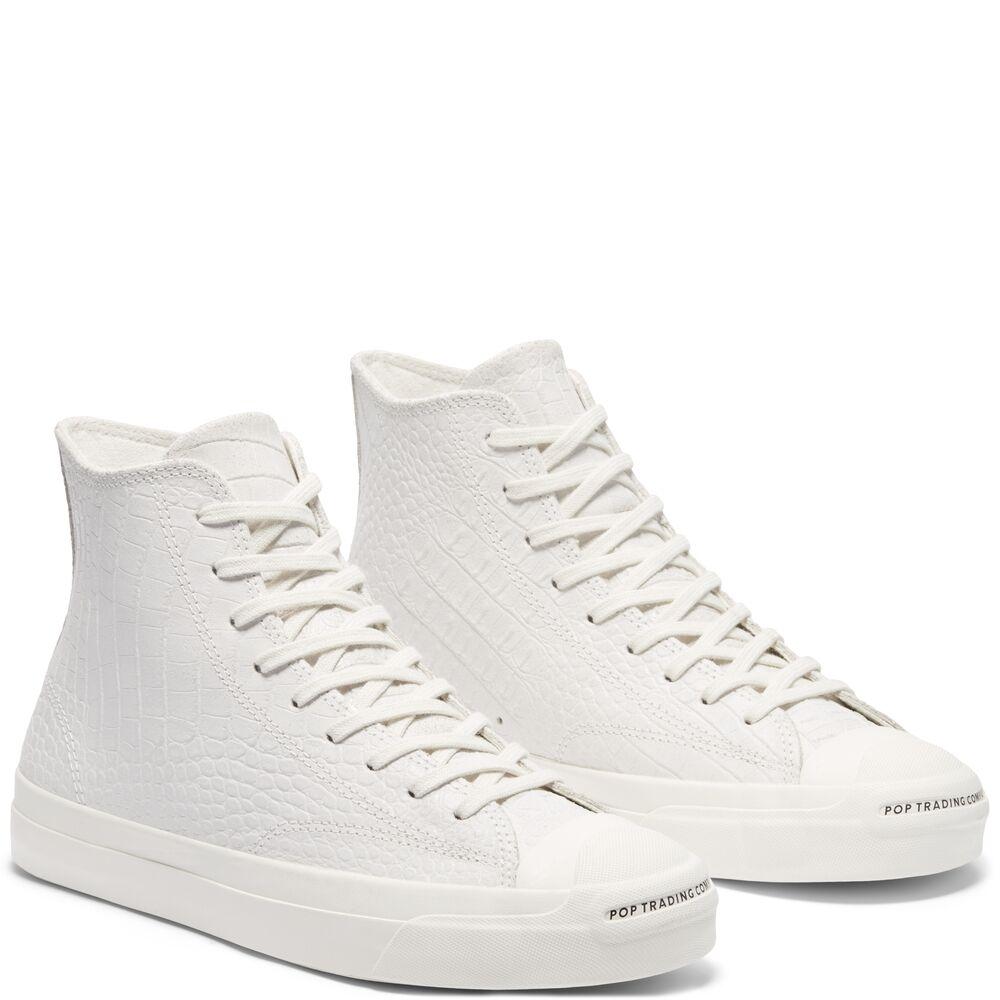 Converse CONS x Pop Trading Jack Purcell Pro Hi Egret/Black