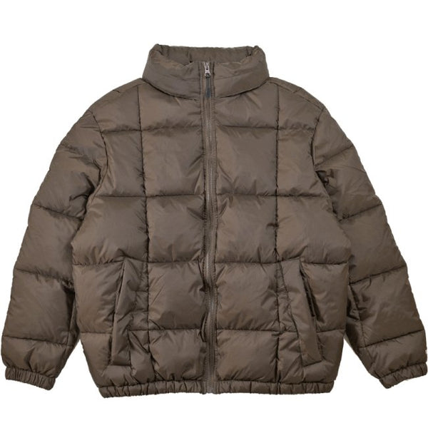 Theories Brick Puffer Jacket Chocolate - Orchard Skateshop