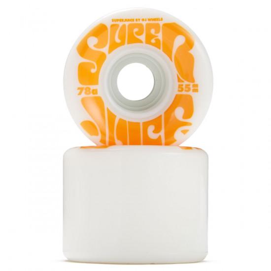 OJ Wheels Mini Super Juice 55mm 78a Cruiser White