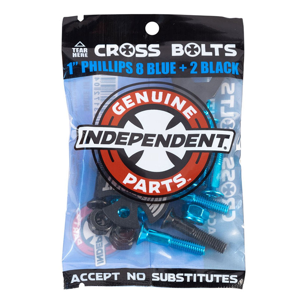 Independent Genuine Parts Blue/Black Hardware Phillips 1'' W/ Tool