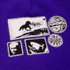 Fucking Awesome Spider Patch Cuff Beanie Purple