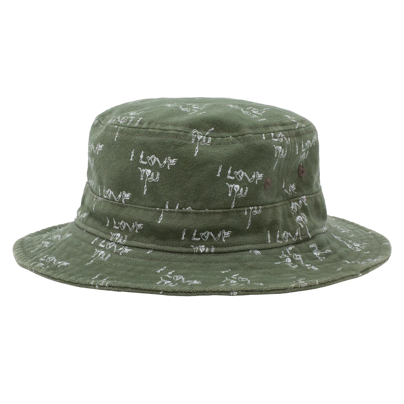 Fucking Awesome I Love You Bucket Hat Green