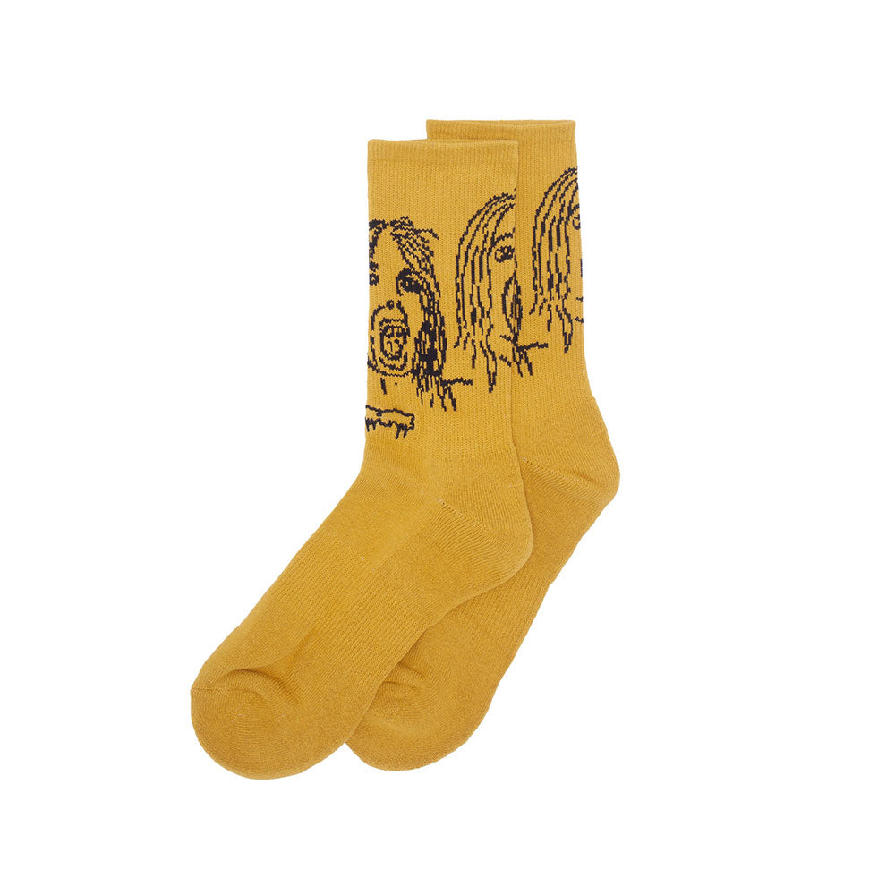 Fucking Awesome Front Row Sock Gold