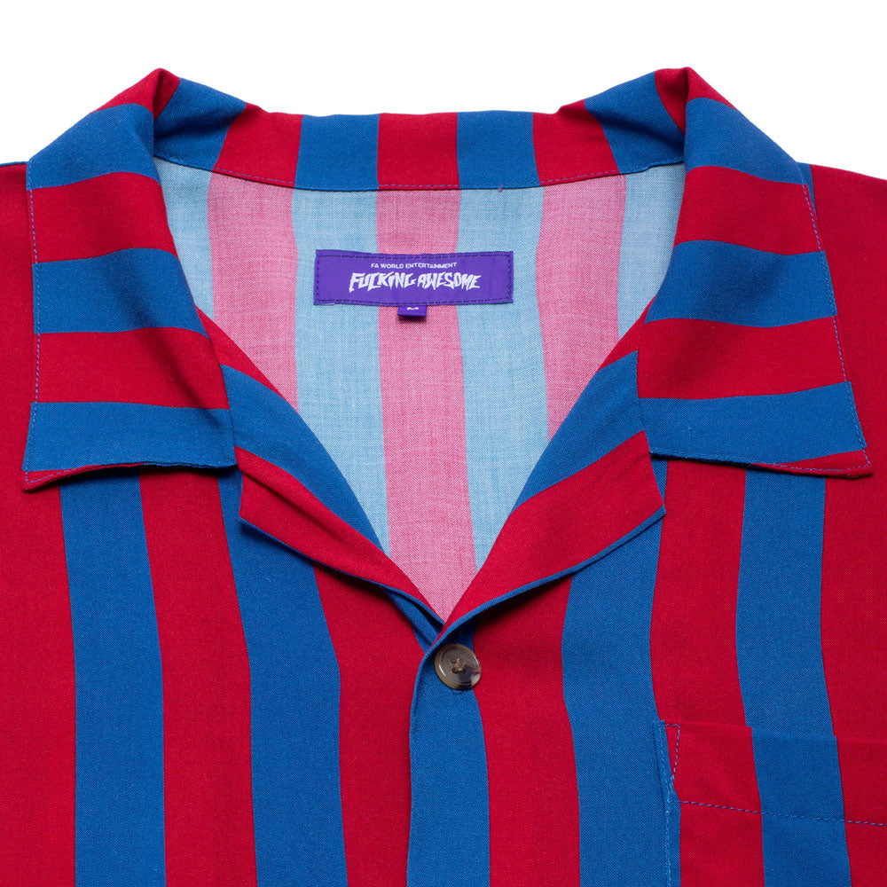 Fucking Awesome Brain Function Club Shirt Red/Blue Stripe