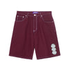 Fucking Awesome Twill Spiral Short Maroon