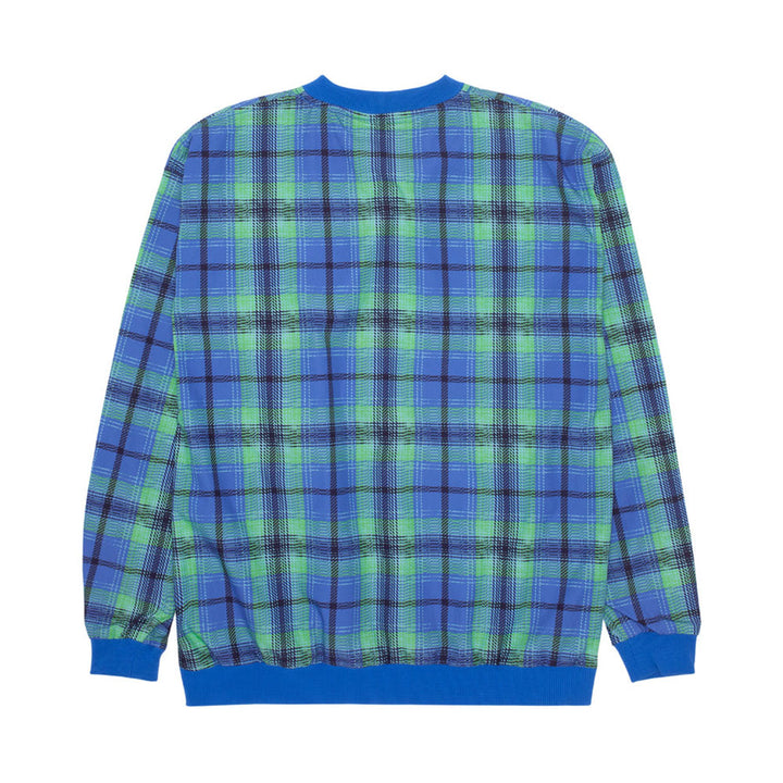 Fucking Awesome Golf Pullover Blue Flannel Print