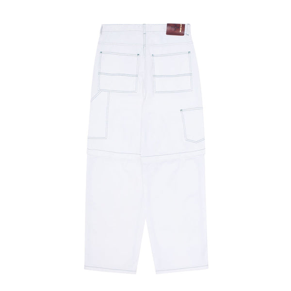 Fucking Awesome Baggy Zip Off Carpenter Pants White - Orchard