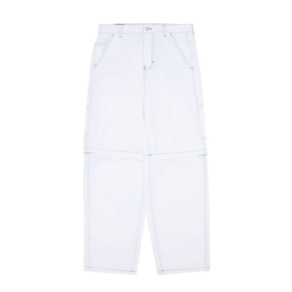 Fucking Awesome Baggy Zip Off Carpenter Pants White - Orchard