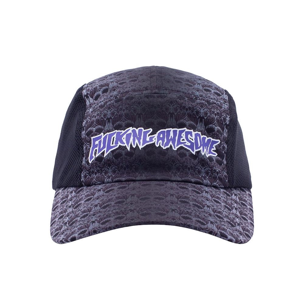 Fucking Awesome Stamp Volley Strapback Hat Black - Orchard Skateshop