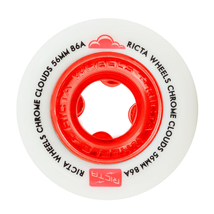 Ricta Wheels Chrome Clouds 86A Red 56mm