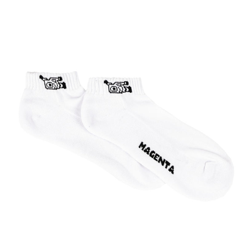 Magenta VX1000 Short Socks White
