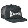 Independent Span Mesh Trucker High Profile Hat Black