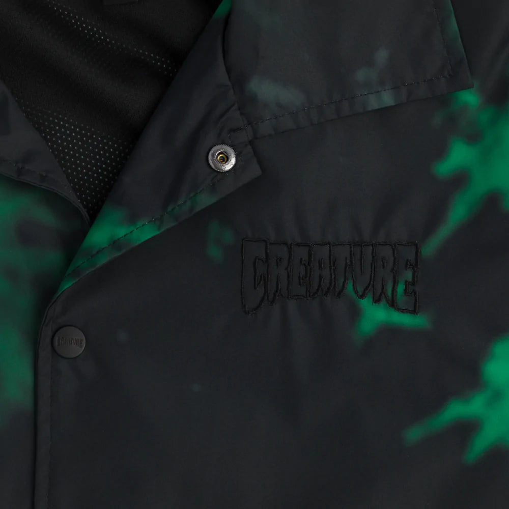Creature Void Coach Windbreaker Jacket - Black/Green Creature Void Coach Windbreaker Jacket - Black/Green
