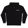 Independent Speed Snake Zip Hooded Sweatshirt Black
