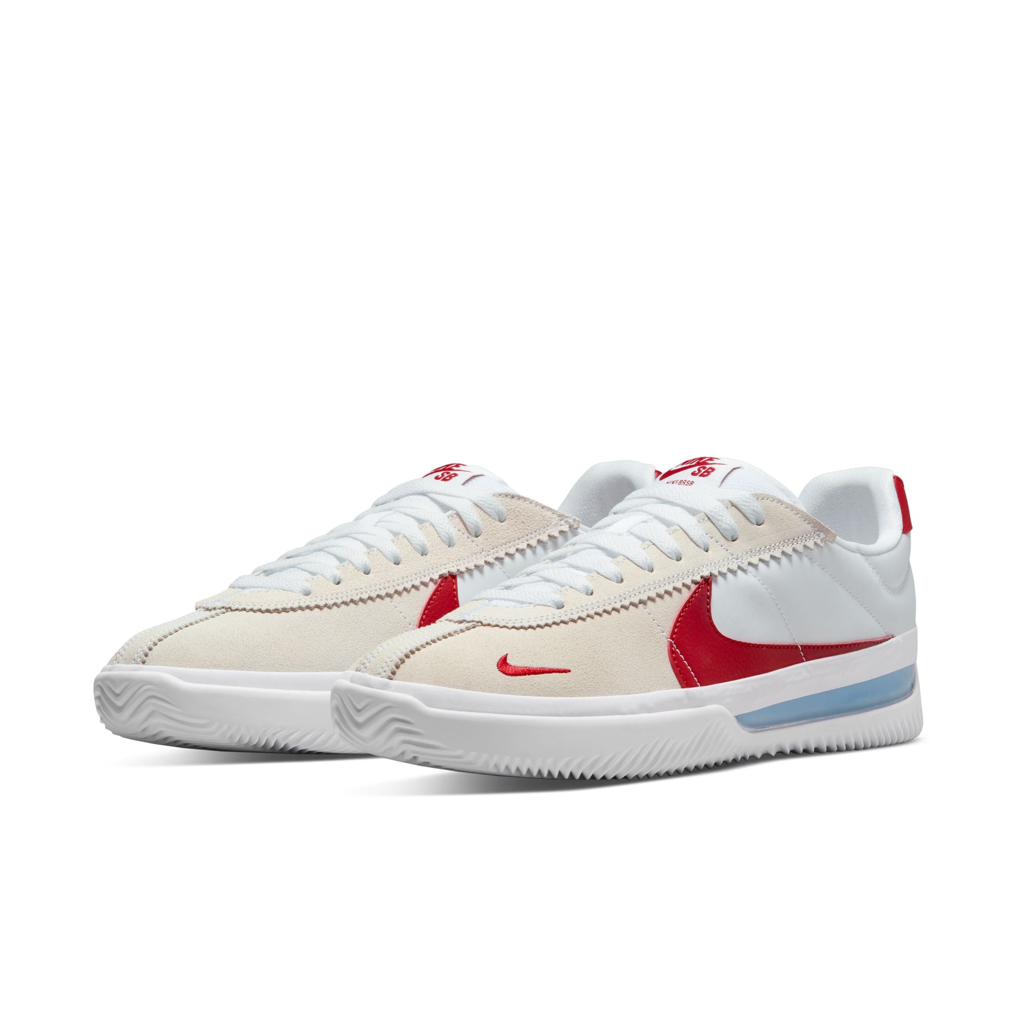 nike white with red check