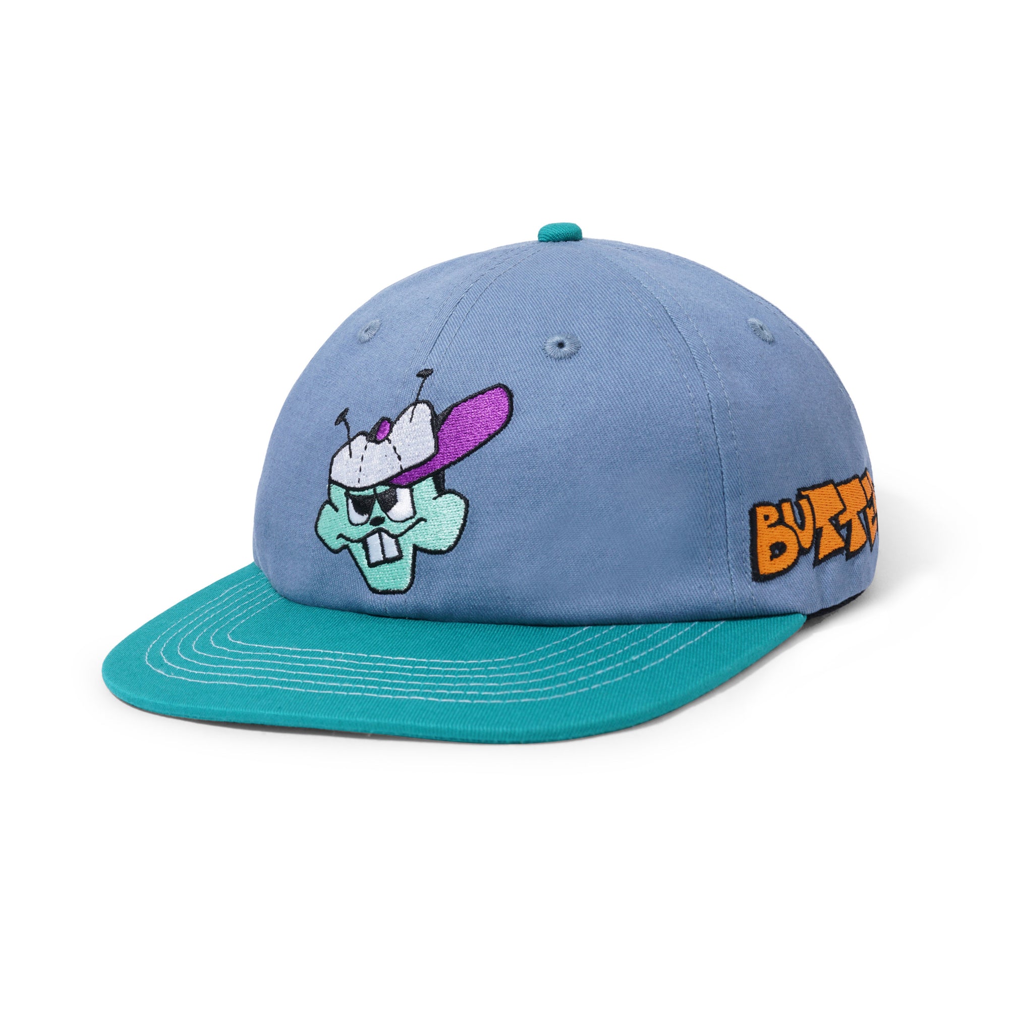 Butter Goods Bug Out 6 Panel Cap Lake Blue