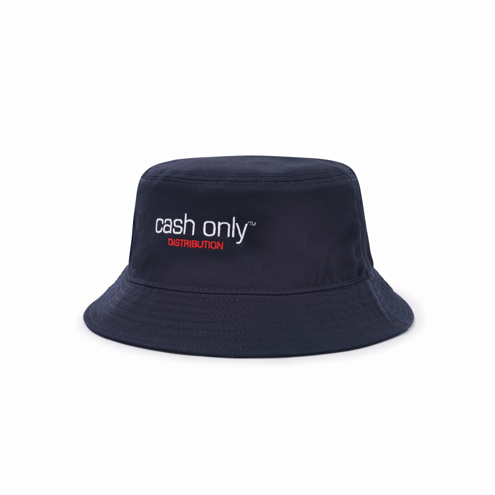 Cash Only Corp Logo Bucket Hat Navy