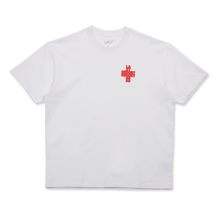 Last Resort AB Tee Cross White