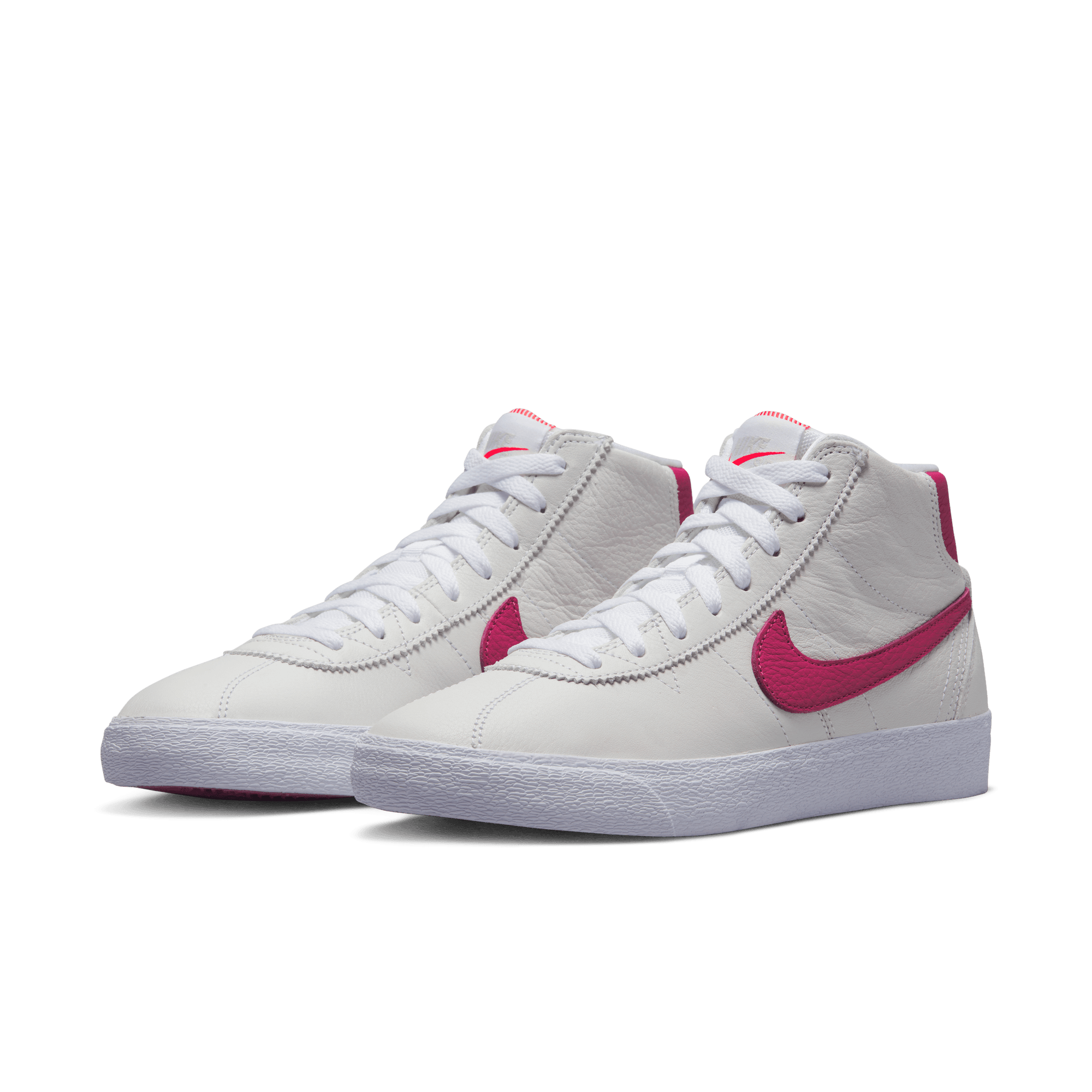 Nike SB Bruin Hi ISO White/Sweet Beet - Orchard Skateshop