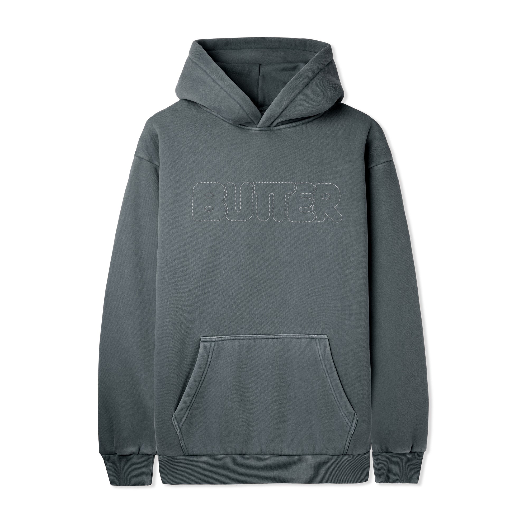 Butter Goods Distressed Dye Pullover Hood Pepper