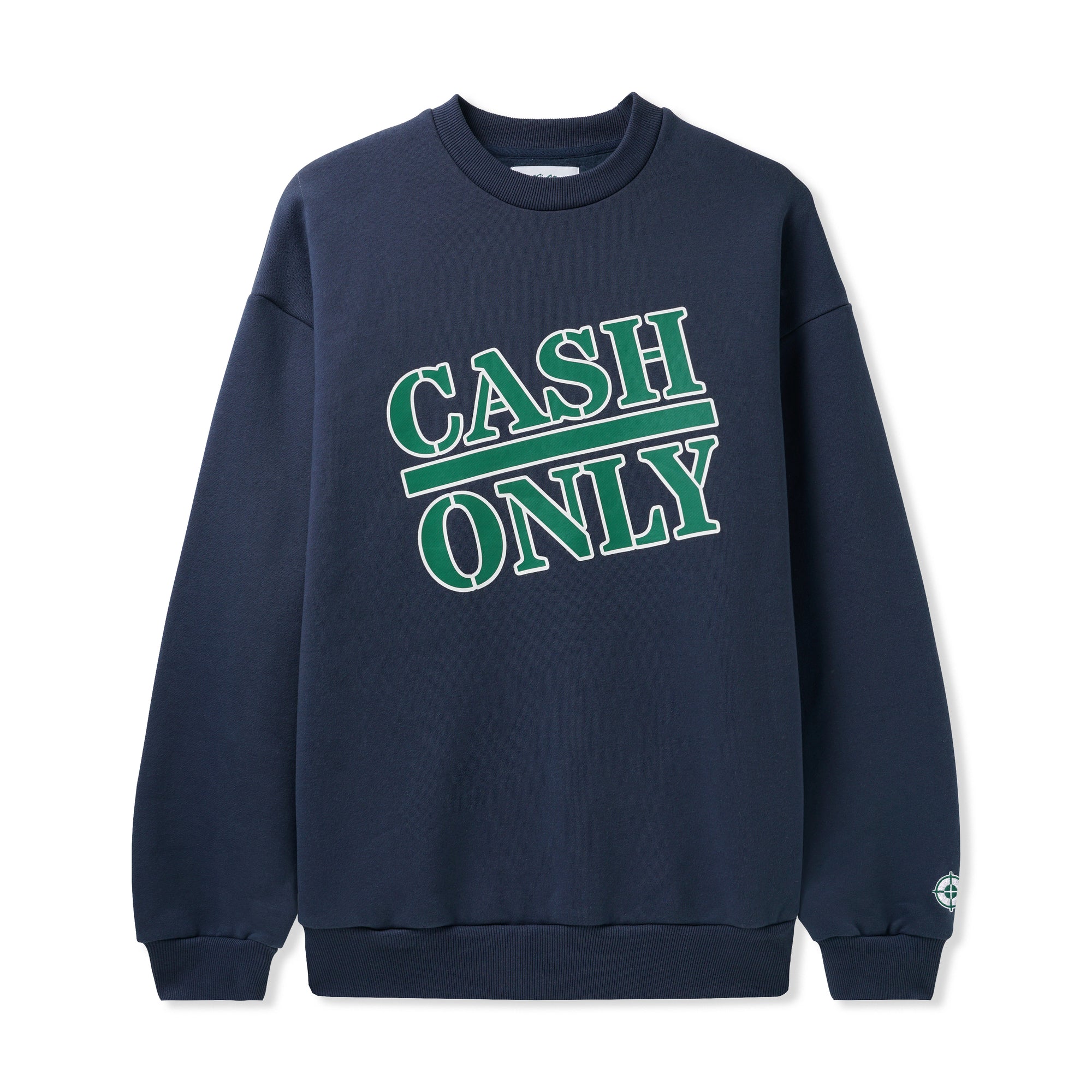 Cash Only Enemy Crewneck Sweatshirt Navy
