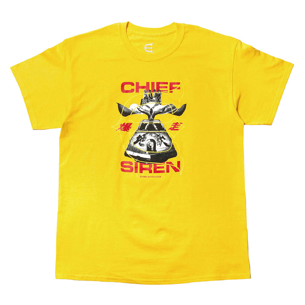 Evisen skateboards CHIEF SIREN シャツ　M Evisen-Chief-Tee-Yellow_600x.